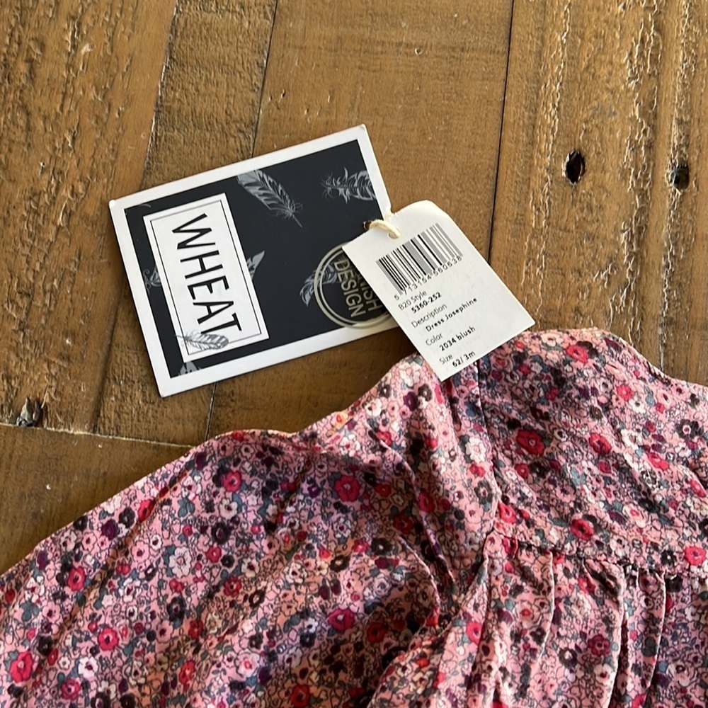 Wheat Josephine blush floral dress nwt - Picture 6 of 6